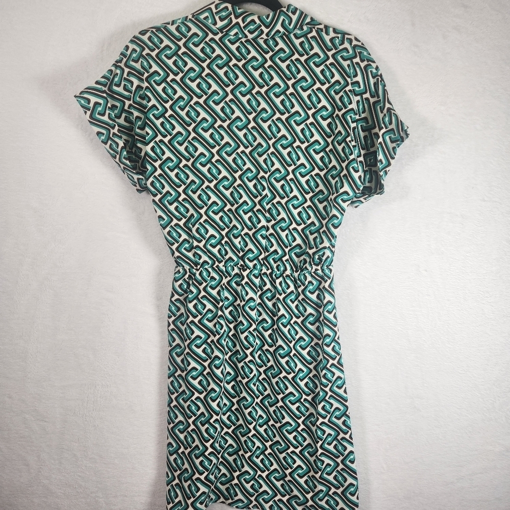 Women's INTEMPO Short Sleeve Faux Wrap Dress. NWT - Picture 3 of 11